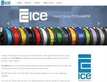 Tablet Screenshot of icefilaments.com